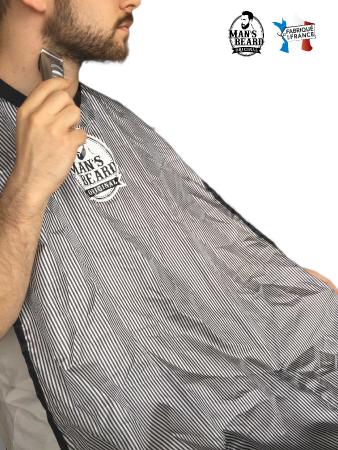 Man's Beard - Tablier de rasage - Récupération de poil avec ventouses & Sac de Transport intégré