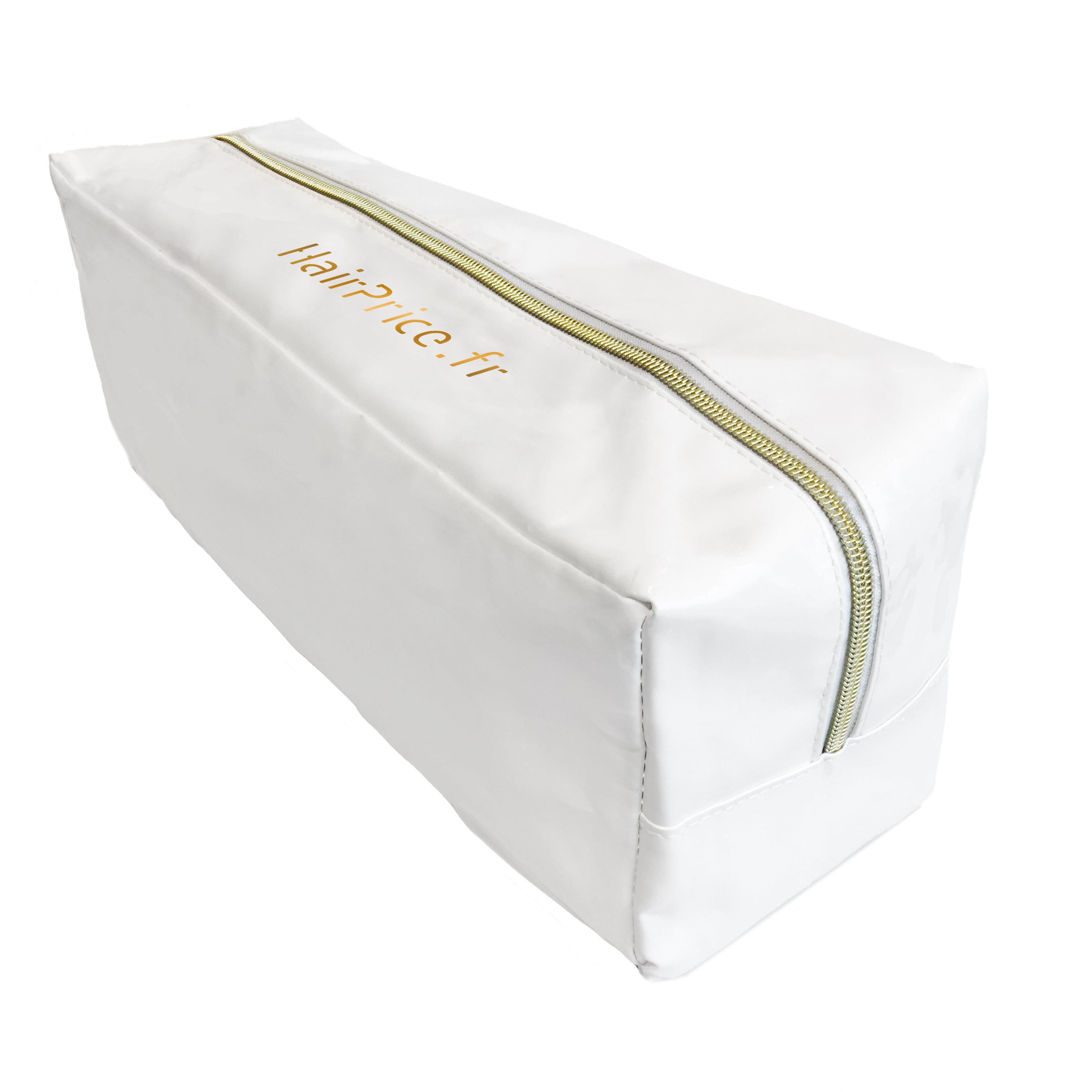 HairPrice - Trousse Glossy de transport - Steampod - Blanc et Or